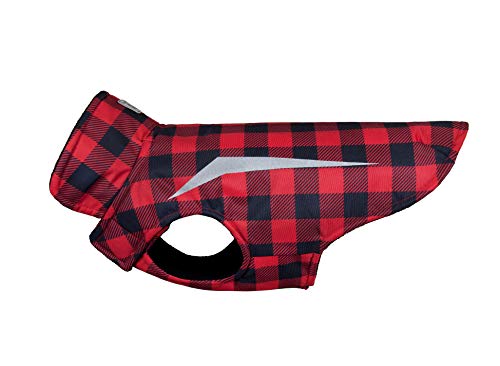 Rc Pet Products Shasta Red Buffalo Plaid Dog Coat