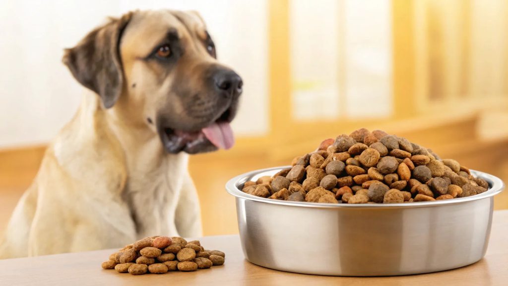 When Can My Large Breed Dog Eat Adult Food